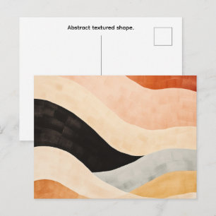 Postal Forma abstracta texturizada.