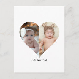 Postal Forma cardíaca 2 Collage de fotos