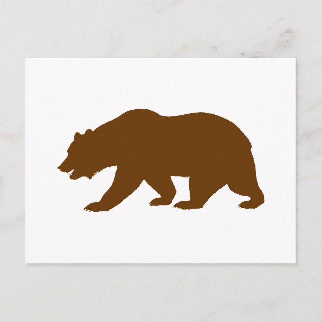 Postal Forma de oso (Anverso)
