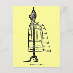 Postal Forma de ropa de cama de estilo victoriano