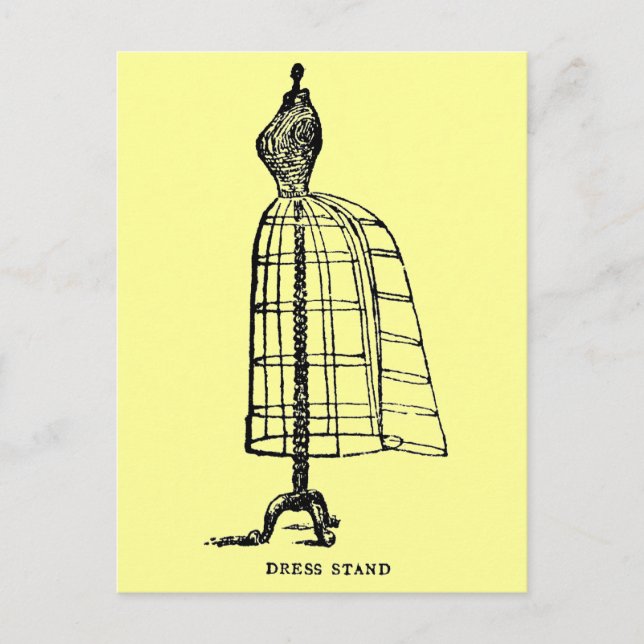 Postal Forma de ropa de cama de estilo victoriano (Anverso)