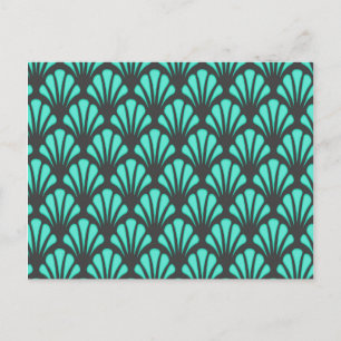 Postal Forma de shell Art Deco