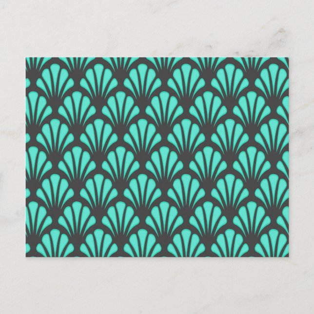 Postal Forma de shell Art Deco (Anverso)