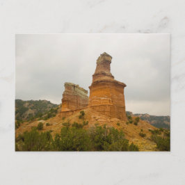 Postal Formación de faro, Cañón Palo Duro, Texas