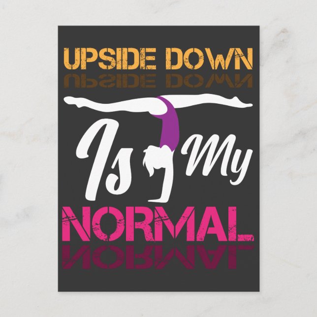 Postal Formación de gimnasia Chica acrobacia deporte entr (Anverso)