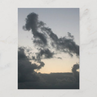 Postal ¿Formación de nubes, esqueleto de perro? ¿personal