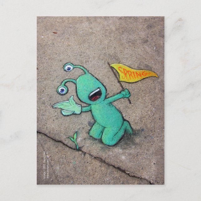 Postal formación de primavera (Anverso)