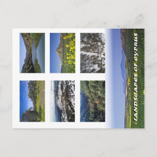 Postal Formación del lago de flores de primavera del parq