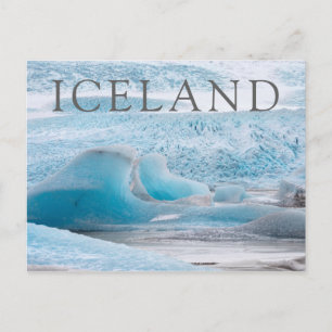 Postal Formaciones de hielo glacial azul, horizontal