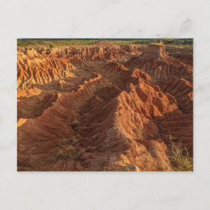 Postal Formaciones de roca del desierto de Tatacoa