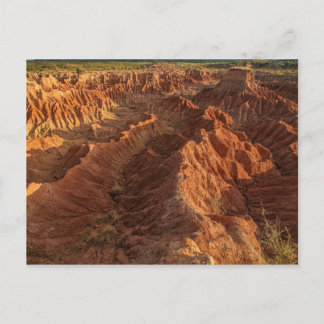 Postal Formaciones de roca del desierto de Tatacoa