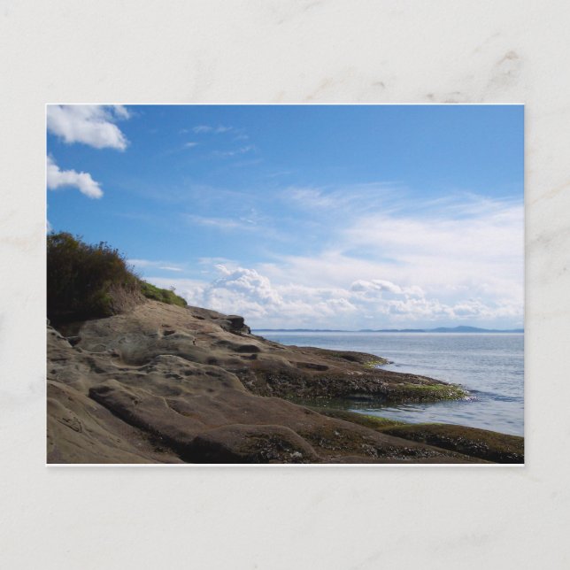 Postal Formaciones de rock de la bahía de Bellingham (Anverso)