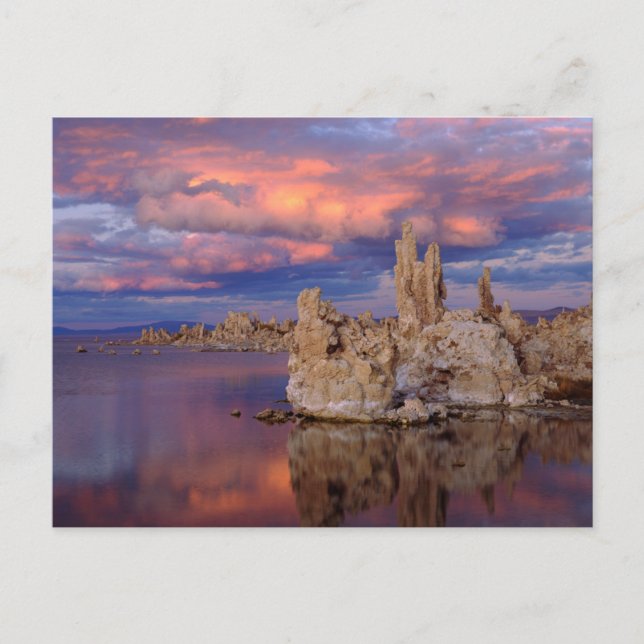 Postal Formaciones de toba en el lago Mono (Anverso)