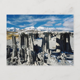 Postal Formaciones de tufa de arena, Lago Mono, Californi
