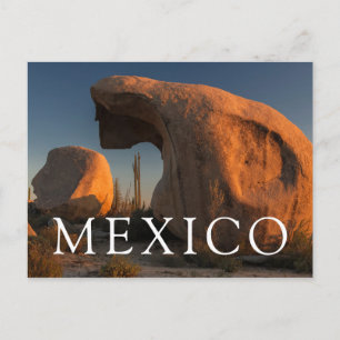 Postal Formaciones rocosas al atardecer