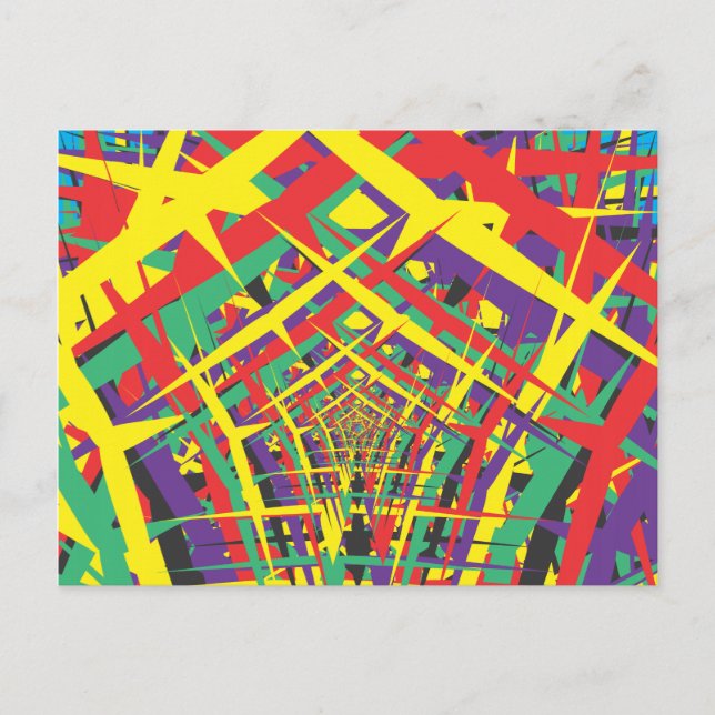 Postal Formas abstractas (Anverso)