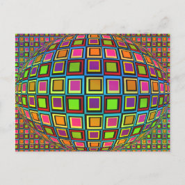 Postal Formas coloreadas abstractas modernas Variedad vis