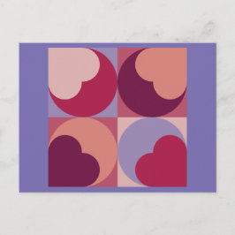 Postal Formas de corazón