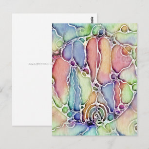 Postal Formas De Vida - Patrón De Arte Neurográfico 1