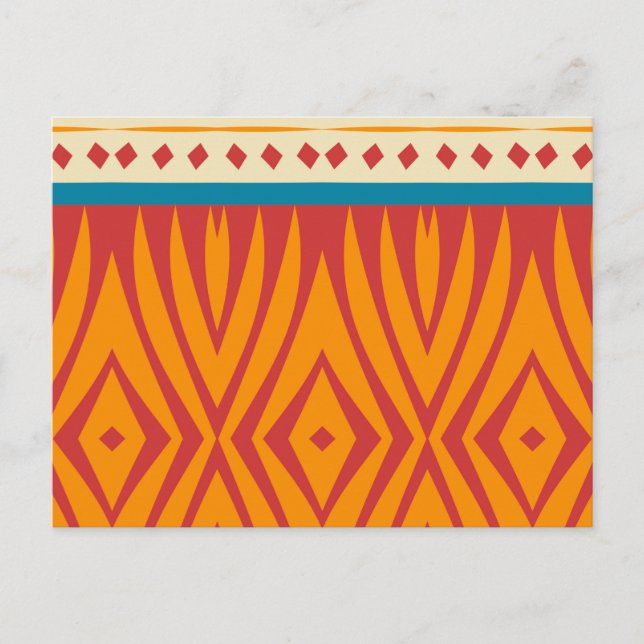 Postal Formas en colores retro (Anverso)