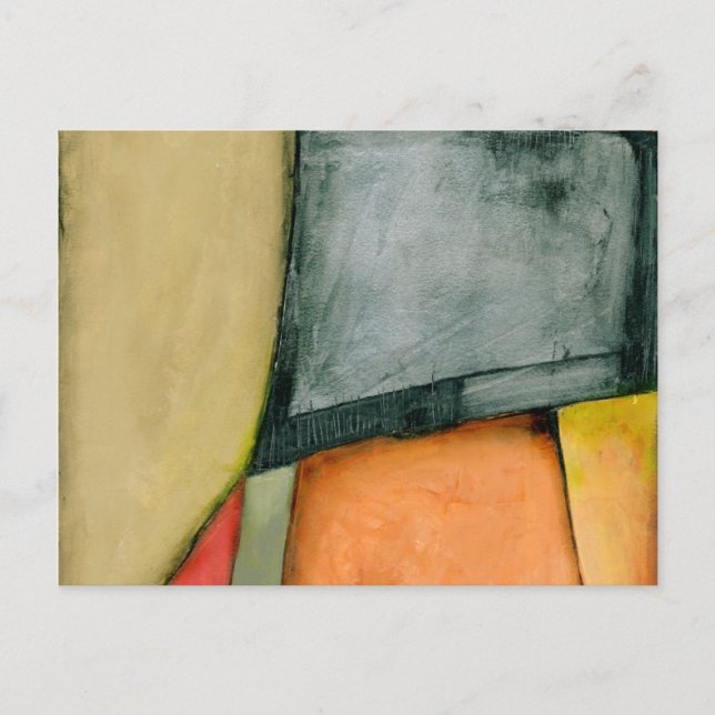 Postal Formas geométricas coloridas contemporáneas (Anverso)