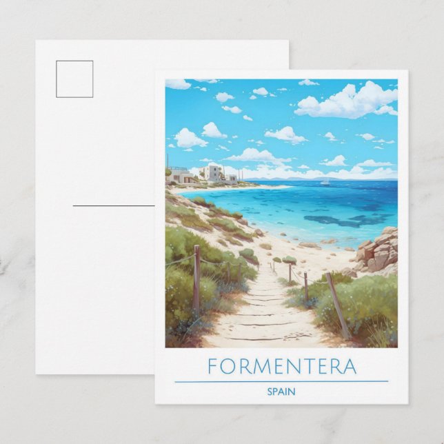 Postal Formentera España Travel (Anverso / Reverso)