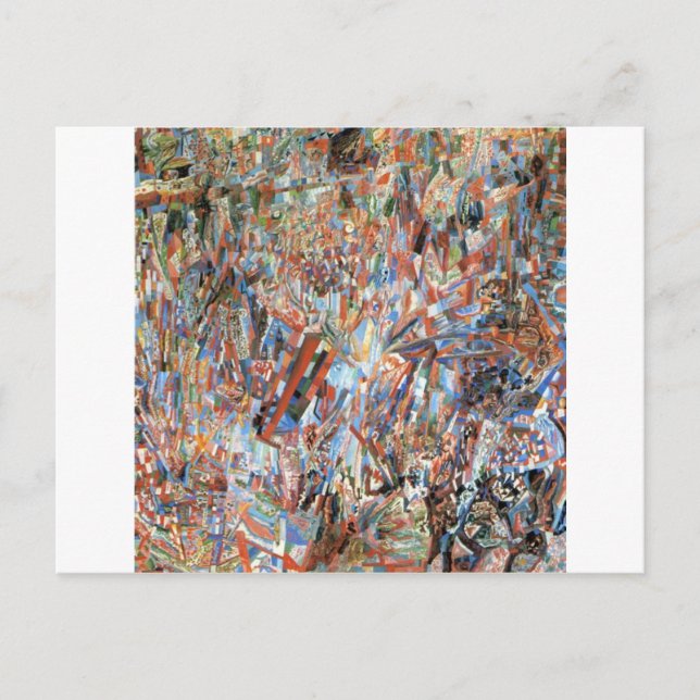 Postal Fórmula de primavera por Pavel Filonov (Anverso)