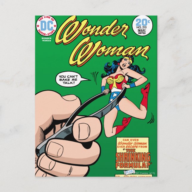 Postal Fórmula de reducción de Wonder Woman (Anverso)