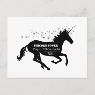 Postal Fórmula matemática falsa del poder del unicornio d