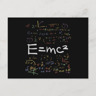 Postal Formulas de física y matemáticas EMC2
