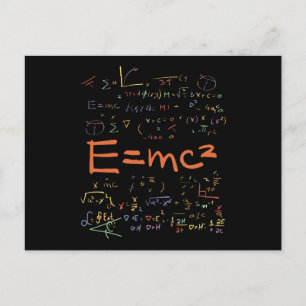 Postal Fórmulas de Física y Matemáticas EMC2