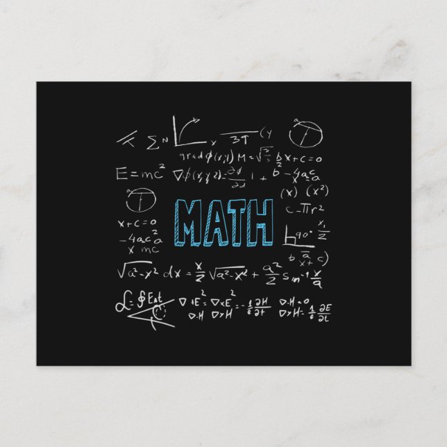 Postal Fórmulas matemáticas (Anverso)