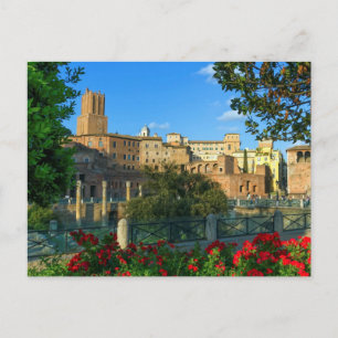 Postal Foro de Trajano, Traiani, Roma, Italia