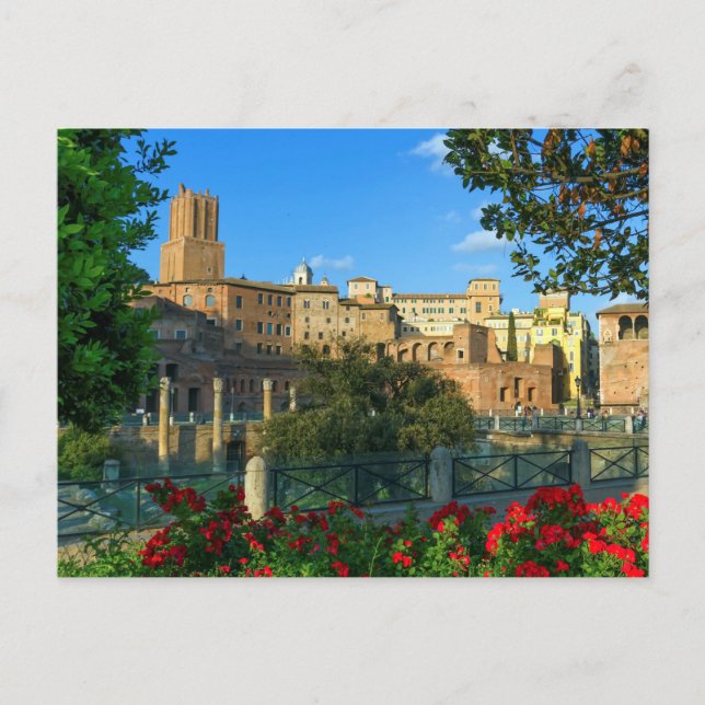 Postal Foro de Trajano, Traiani, Roma, Italia (Anverso)