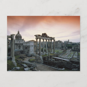 Postal Foro romano al amanecer