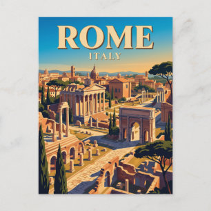 Postal Foro Romano Italia