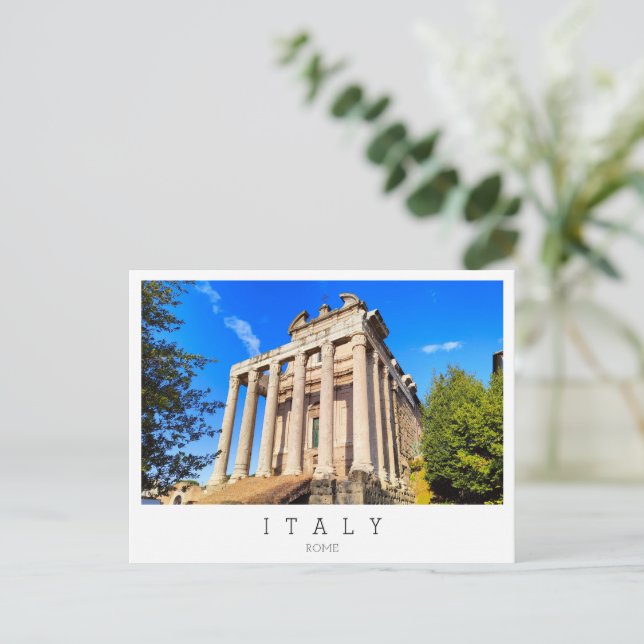 Postal Foro Romano, Roma, Italia (Anverso de pie)