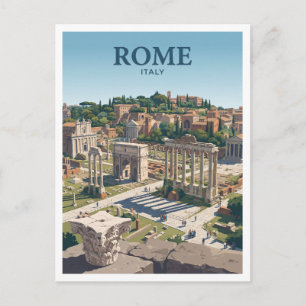 Postal Foro Romano Roma Italia