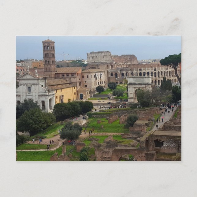 Postal Foro Romano y Colosseo (Anverso)