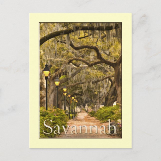 Postal Forsyth Park - Savannah, GA (Anverso)