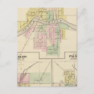 Postal Fort Atkinson, Waterloo y Palmyra, Jefferson Co