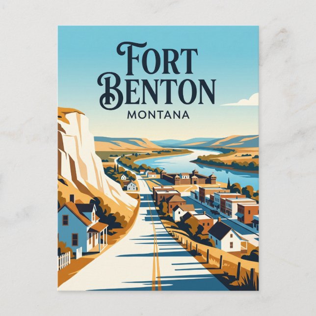 Postal Fort Benton EE. UU. (Anverso)