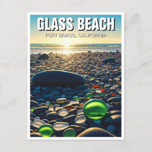 Postal Fort Bragg Glass Beach California