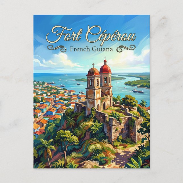 Postal Fort Cépérou French Guiana (Anverso)