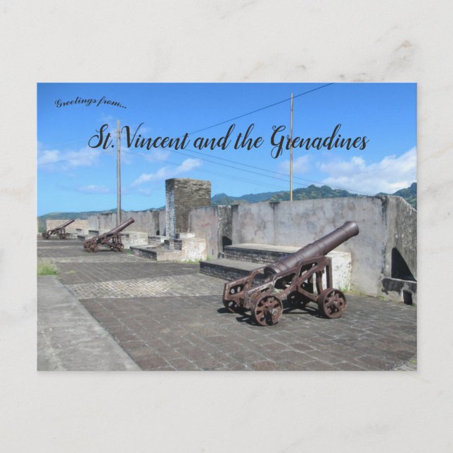 Postal Fort Charlotte Cerca De Kingstown St Vincent (Anverso)