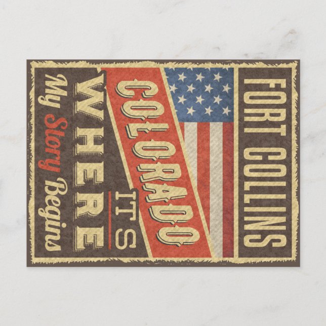 Postal Fort Collins Colorado (Anverso)