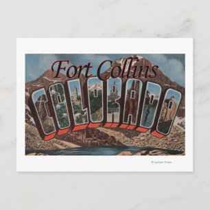 Postal Fort Collins, Colorado - Escenas de letras grandes