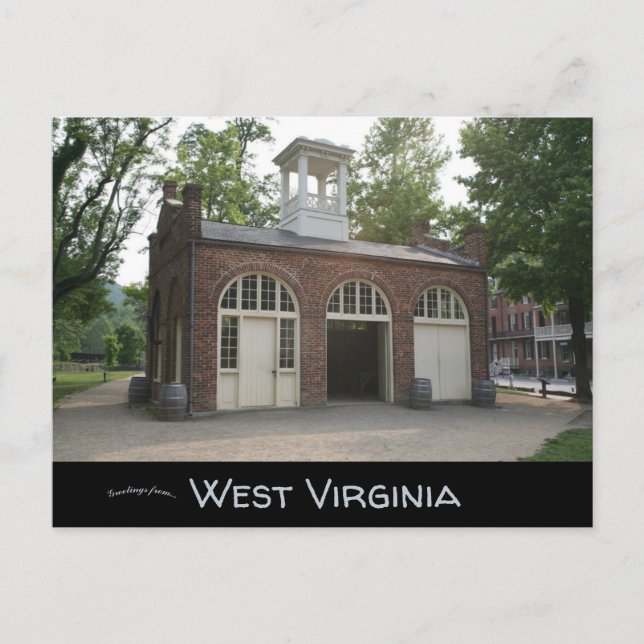 Postal Fort Harpers de John Brown en Virginia Occidental (Anverso)