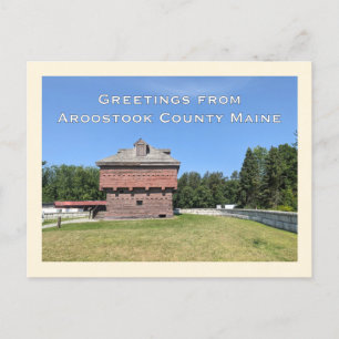 Postal Fort Kent Blockhouse Aroostook County Maine