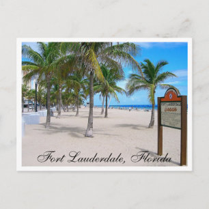 Postal Fort Lauderdale Beach Florida Post Card